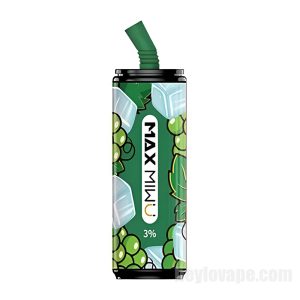 Max Miwu Coke Tin E-cigs Indiúscartha # Juicy Green Fíonchaora 3600 Puff