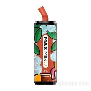 Max Miwu Coke Tin E-cigs Indiúscartha # Líomóid Dubh 3600 Puff