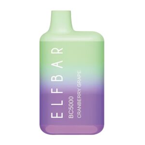 ELF BAR Disposable Vape Device BC 5000 Puffs # Cranberry Grape