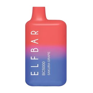ELF BAR Disposable Vape Device BC 5000 Puffs # Sakura Grape