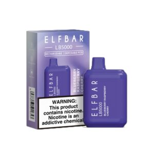 ELF BAR LB5000 Disposable 5000 Puffs Blueberry Raspberry Cherry 14ml