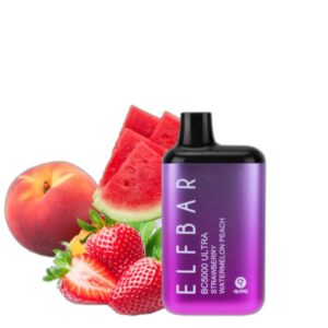 ELF BAR BC5000 Ultra Disposable Strawberry Watermelon Peach 5000 Puffs